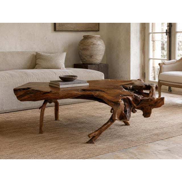 Large Sculptural Rootwood Coffee Table, 1970s For Sale - Image 4 of 16