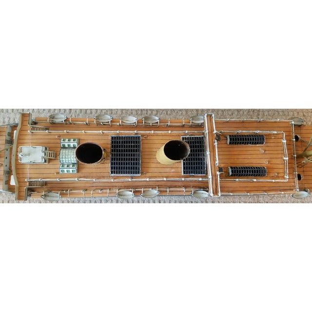 Antique Marklin Ocean Liner With American Flags & Lifeboats c.1900 For Sale - Image 11 of 13