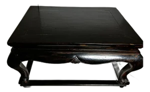 Antique Chinese Black Lacquer Low Table