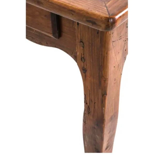 French Provincial Cherry Farmhouse Dining Table For Sale In Tampa - Image 6 of 12