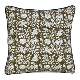 Block Print Soniat Pillow For Sale