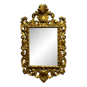 Gilt and Gesso on Wood Ornate Mirror