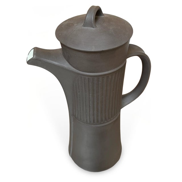 Mid-Century Modern Late 20th Century Dansk Flamestone Stoneware Coffee Pot by Jens Quistgaard For Sale - Image 3 of 15