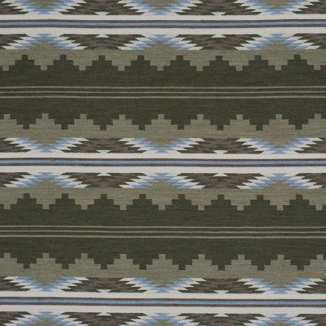 2020s Sample - Schumacher Monsoon Fabric In Green For Sale - Image 5 of 5