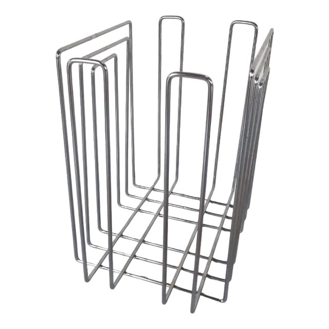 Vintage Magazine Rack by Willi Glaeser, 1980s For Sale