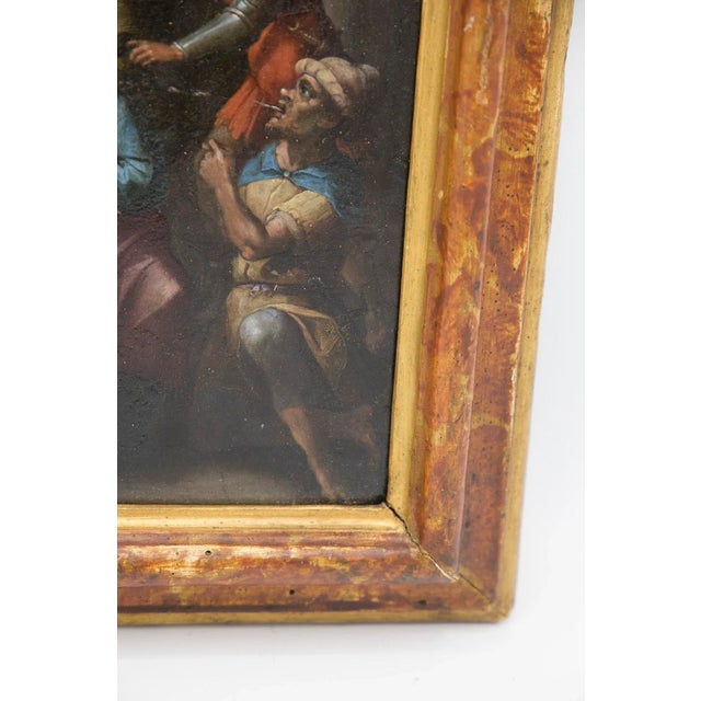 Italian Artist, The Mockery of Christ, Late 1600s, Oil on Copper, Framed For Sale - Image 5 of 11