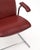 Red Set of Red Leather and Chrome Armchairs For Sale - Image 8 of 9