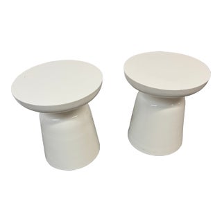 West Elm Martini Tables, Pair For Sale