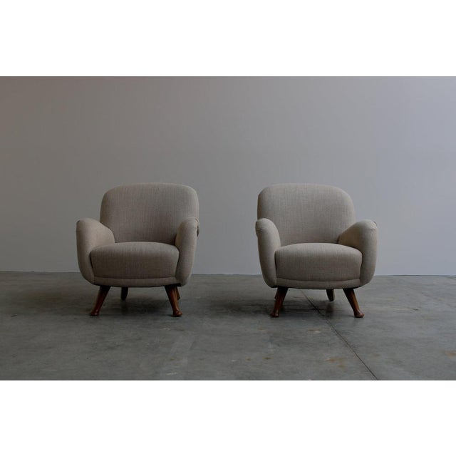 Lounge Chairs from Berga Mobler, Denmark, 1940s, Set of 2 For Sale - Image 3 of 8