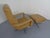 Silver Set of Leather Swivel Easy Chair and Ottoman, Switzerland, 1960s For Sale - Image 8 of 18