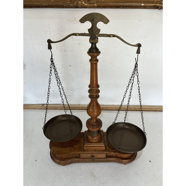 20th Century Wooden and Copper Scale For Sale - Image 10 of 13