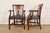 Brown Baker Furniture Style Georgian Carved Mahogany Armchairs, Pair For Sale - Image 8 of 11