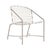 Brown Jordan Kantan Aluminum Suncloth Arm Chair, Dove frame with White fabric For Sale - Image 12 of 12