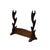 Wood Chinese Brown Wood Horizontal Pen Brush Holder Display Rack For Sale - Image 7 of 8