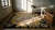 Ecru 1920s Ivory Brown Floral Folk Art Antique American Hooked Rug 3'8" X 4'0" Handknotted Wool Carpet For Sale - Image 8 of 8