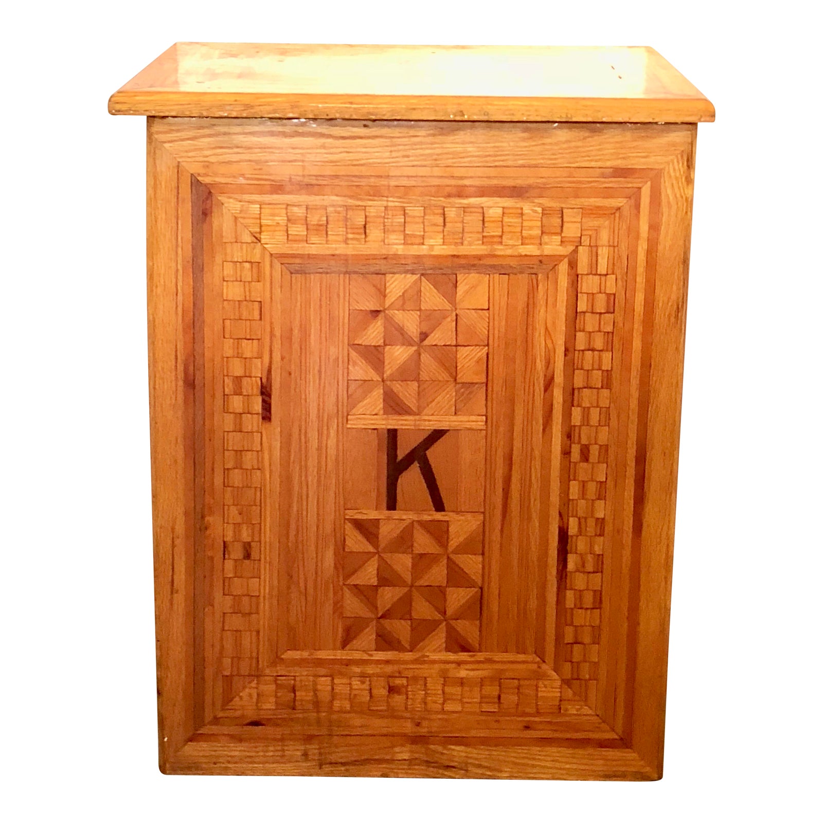 Handcrafted Marquetry Clothes Hamper Chairish