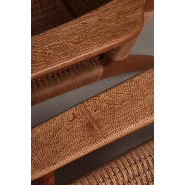 Early Edition CH25 Lounge Chairs in Oak and Papercord by Hans J. Wegner, 1960s, Set of 2 For Sale - Image 12 of 18