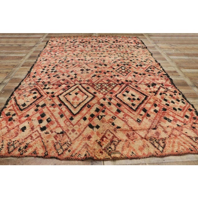 Textile Vintage Berber Moroccan Boujad Rug - 06'08 X 10'05 For Sale - Image 7 of 9