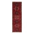 Red Vintage Heriz Persian Wool Runner in Red With Allover Design For Sale