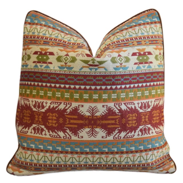 Native American Southwestern Feather/Down Pillow For Sale - Image 9 of 9