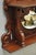 Antique Eastlake Victorian Carved Walnut Oval Mirror Sideboard Backsplash Shelf For Sale - Image 12 of 18