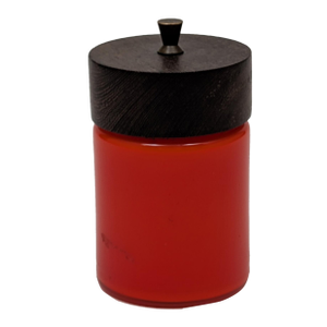 1960s Holmegaard Scarlet Red Palet Range Glass Pepper Grinder