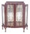 Portuguese Showcase Cabinet with Gold-Plated Glass For Sale - Image 10 of 10