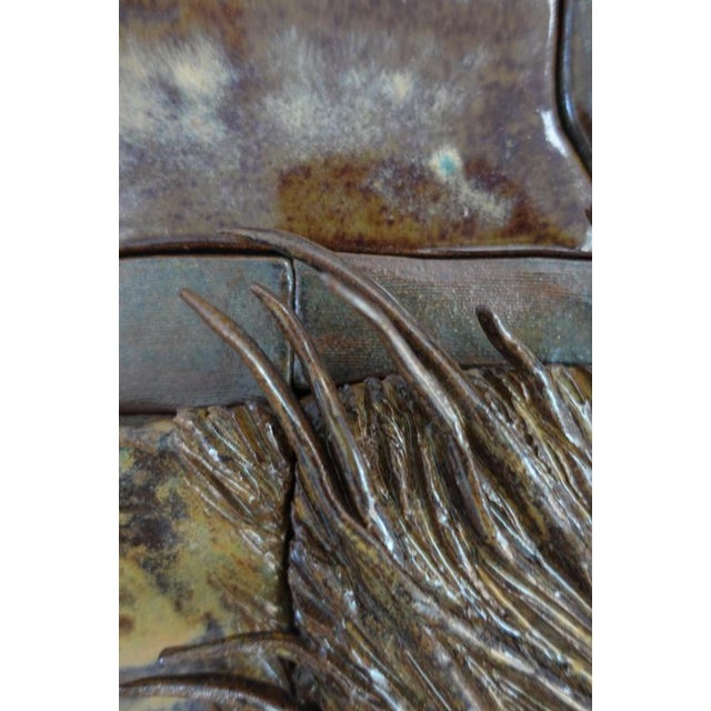 Patina II Ceramic Mural by Audrey Vo Van For Sale - Image 6 of 10