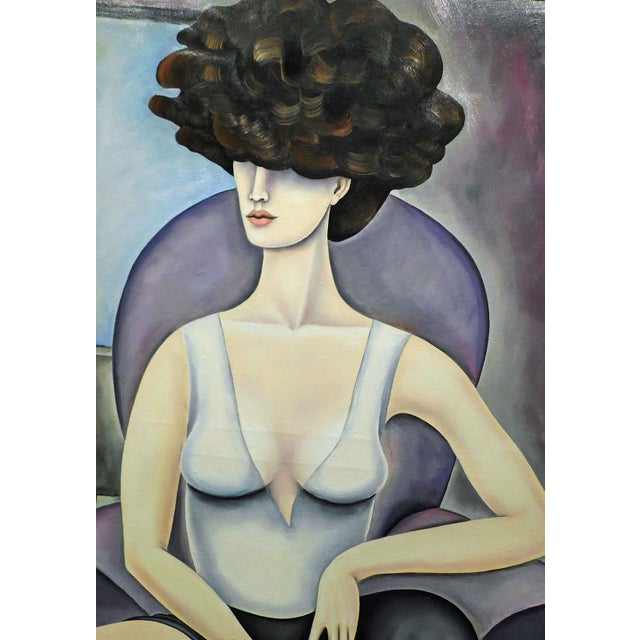 Alvaro Guillot "Old Mary" Original Oil Painting on Canvas Hand Signed Stretched For Sale - Image 4 of 6