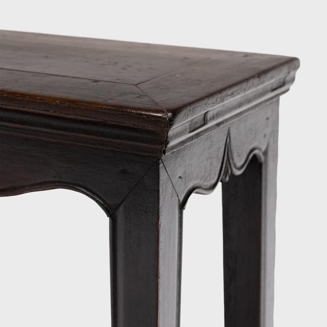 Chinese Pair of Graceful Half Tables, C. 1880 For Sale - Image 10 of 10