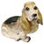 Brown Hand-Painted Ceramic Basset Hound Figure from King, 1940 For Sale - Image 8 of 8