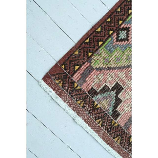 1960's Turkish Kilim Rug - 67"x125" For Sale - Image 11 of 13
