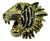 Glorious Gucci “Rajah” Encrusted Tiger Head Brooch For Sale