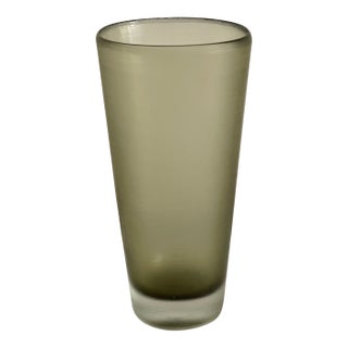 Vintage Venini Inciso Vase, Acid-Eched, Midcentury For Sale