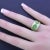 1990s Tsavorite Garnet Diamond 18k Yellow Gold Ring, Size 7 For Sale - Image 5 of 6