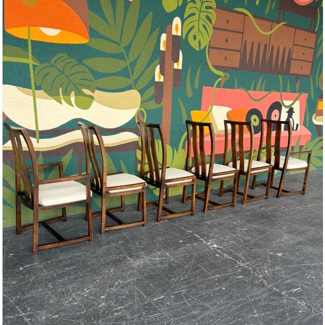 Century Burl & Smoked Glass Dining Set For Sale - Image 10 of 17