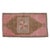 a Vintage Turkish Small yastik rug, perfect for entryway, bath or in front of the kitchen sink. Dimension: 19" x 35" or 1...