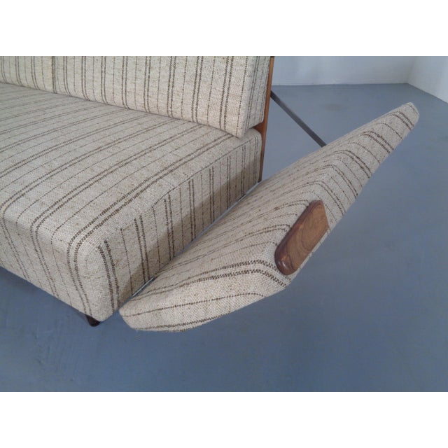 Teak and Wool Daybed, Sweden, 1950s For Sale - Image 16 of 18