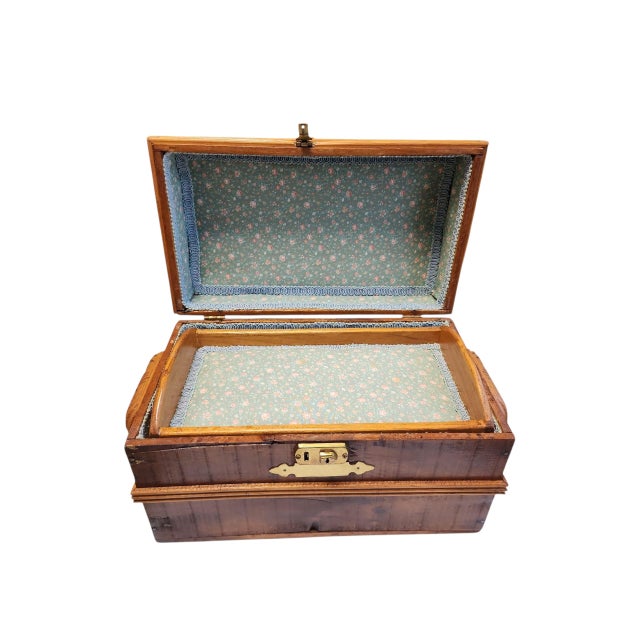 Wood Mid 19th Century Victorian Keepsake Chest For Sale - Image 7 of 9