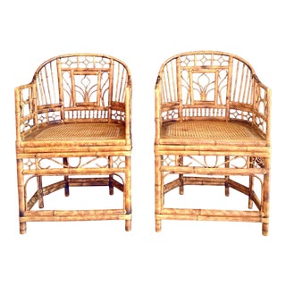 Vintage Brighton Pavilion Bamboo Chairs - a Pair For Sale