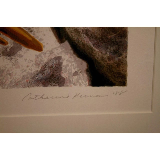 Late 20th Century Sticks #2 Signed Contemporary Abstract Screenprint 15/61 Framed by Catherine Kernan For Sale - Image 10 of 11