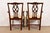 Kindel Furniture Georgian Carved Mahogany Armchairs, Pair For Sale - Image 10 of 14