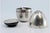 Metal Silver Egg-Shaped Salt Shaker with Ballast Inside For Sale - Image 7 of 10