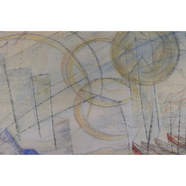 Harry knox Smith American 1879 -1957 Fishing Boats Pastel 11.5 x 15.5 in. Signed on the lower left Dated 7/12/1932 Richard...
