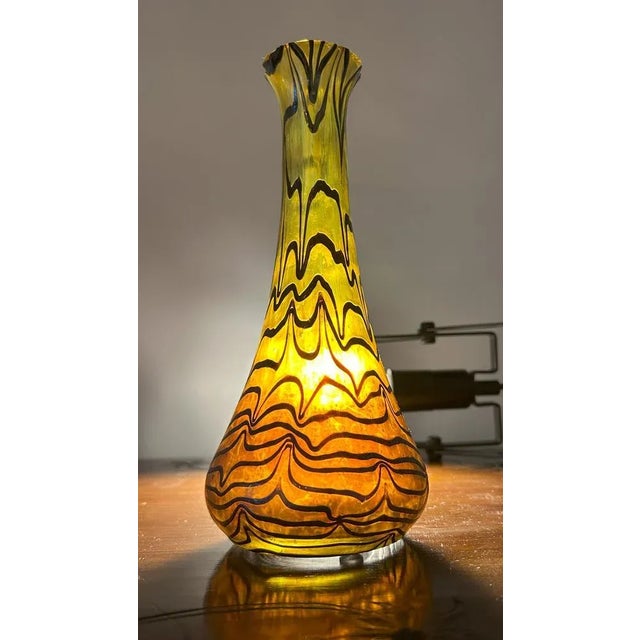 Art Nouveau Iridescent Glass Vase, Central European, 1890s For Sale - Image 9 of 18