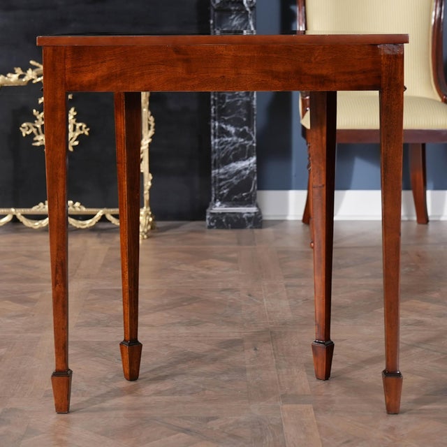 Small Mahogany Banded Console For Sale - Image 6 of 8