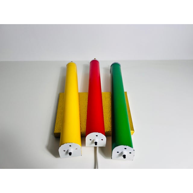 Mid-Century Modern Colorful Wall Lamp, Italy, 1960s For Sale - Image 11 of 12