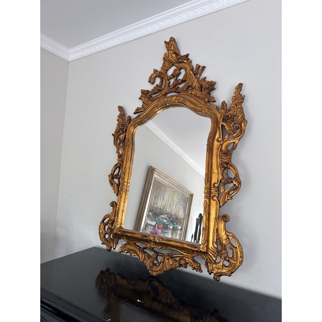 Wood Two Versailles Giltwood Mirrors For Sale - Image 7 of 11