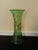 Vintage 50s Green Glass Vase For Sale - Image 4 of 8