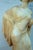 Large Antique Hand Carved Alabaster Stone Lady Woman Sculpture Statue Art Marble For Sale - Image 9 of 16